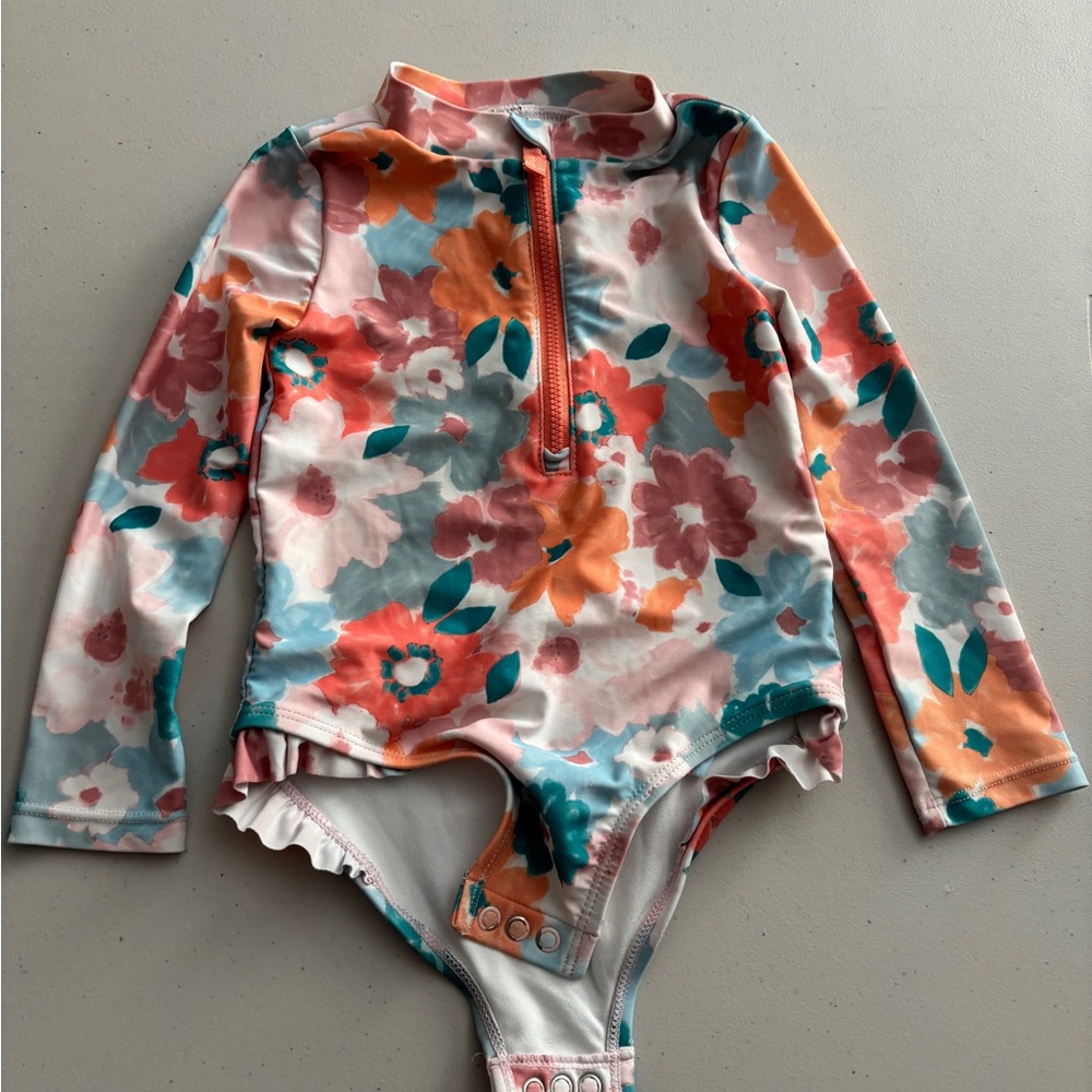 Carter's Floral Kids Swim One Piece - Multicolor